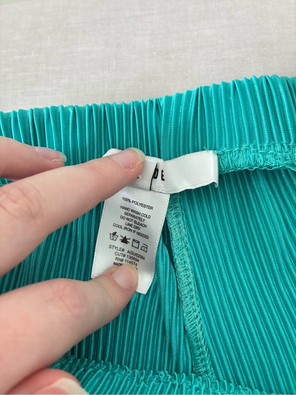 NWT RO&DE Women's Turquoise Ribbed V-Neck Long Matching Set - Picture 8 of 15